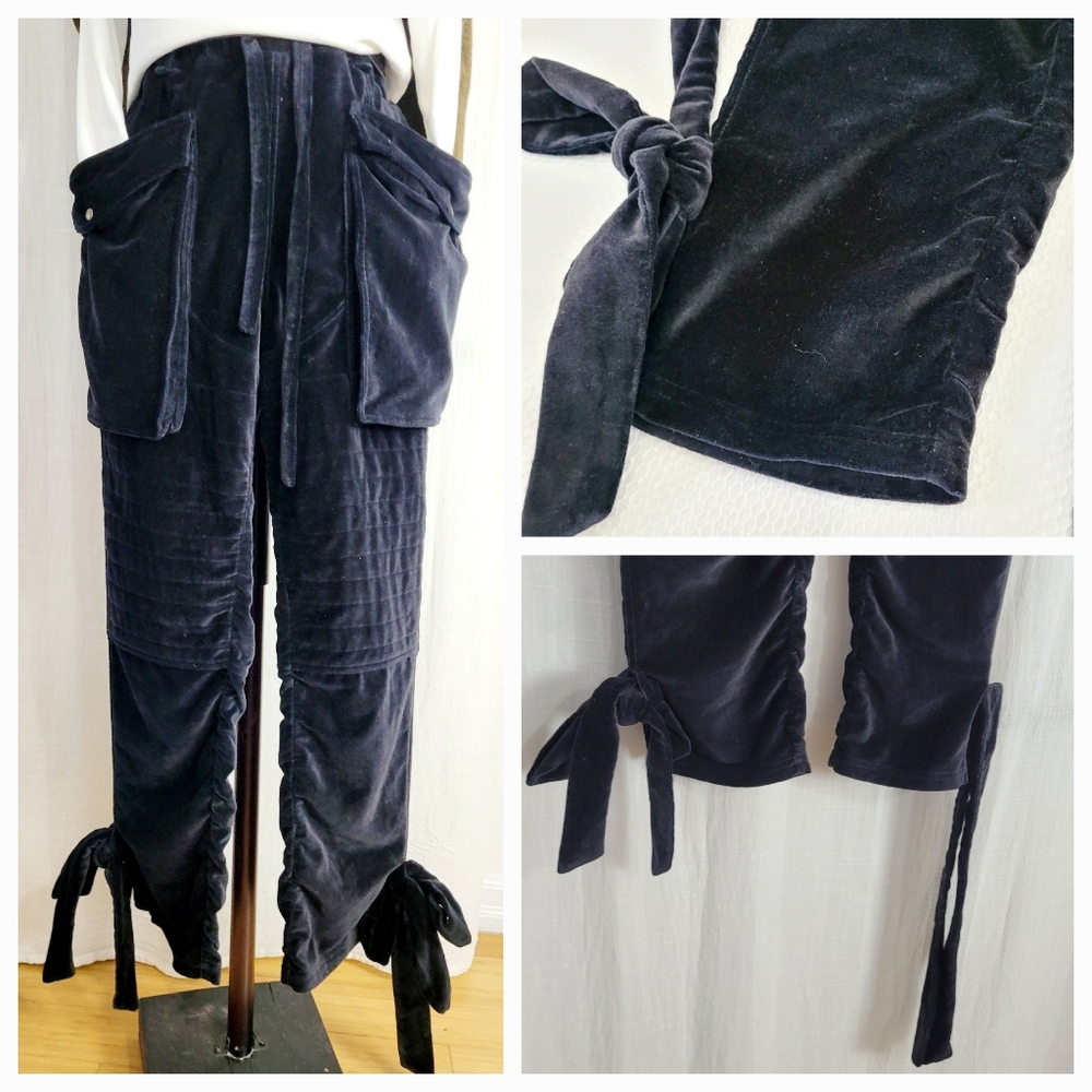 Nicholas K Velvet Cargo Joggers / M - Picture 6 of 7